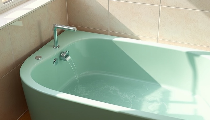 Modern mint green bath tub filter with Canopy Bath Tub Filter Launch.