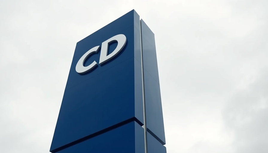 CDC sign against cloudy sky symbolizing healthcare and research.