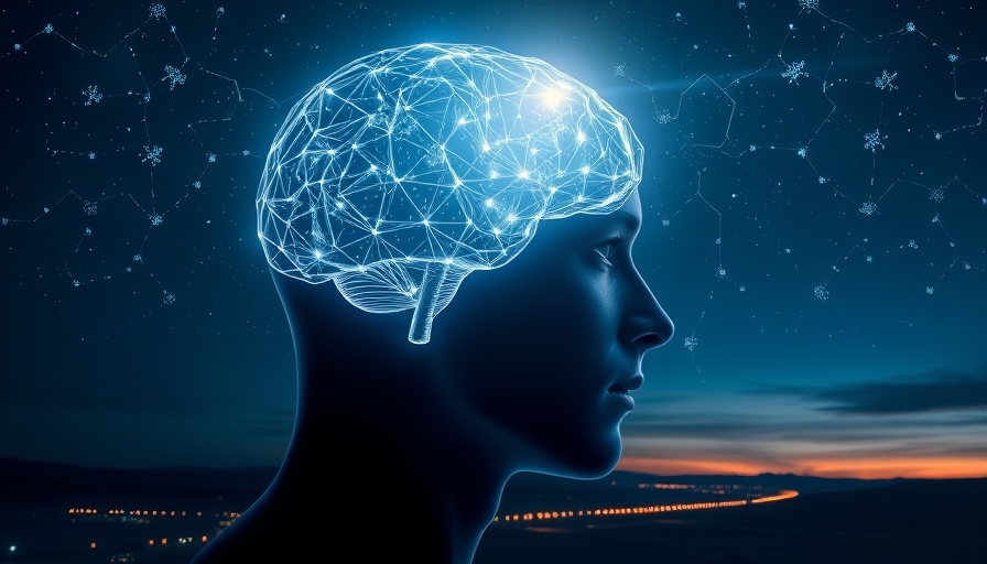 CRISPR technology autism research visualized as puzzle pieces leaving a glowing brain in the night sky.