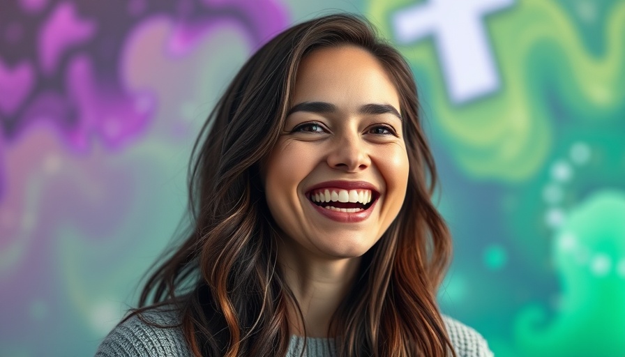 Smiling woman with colorful background, Private Equity and the American Dream