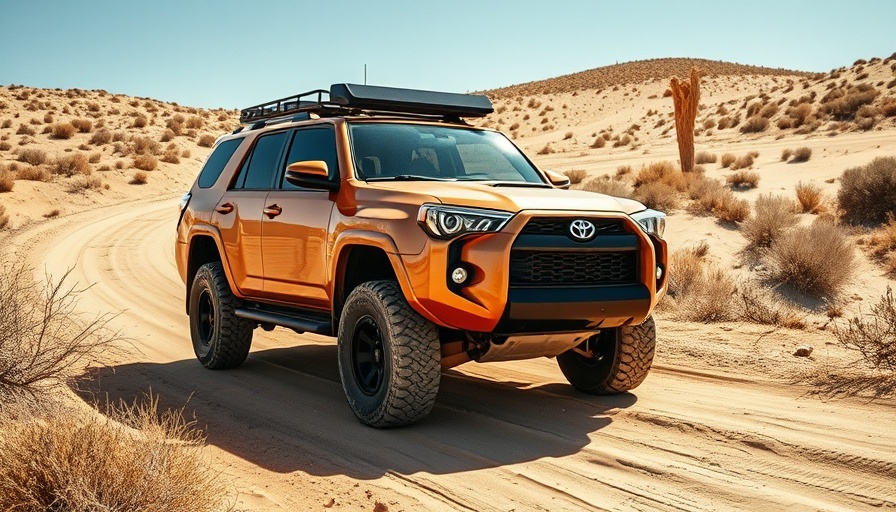 Rugged 2025 Toyota 4Runner TRD Pro on off-road trail in desert.