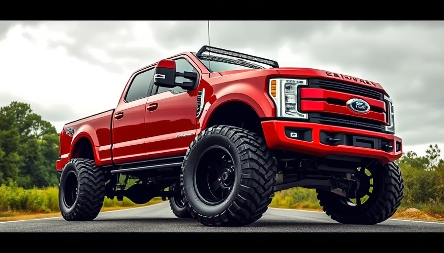 2023 MegaRexx F-250 Super Duty Tremor on road.