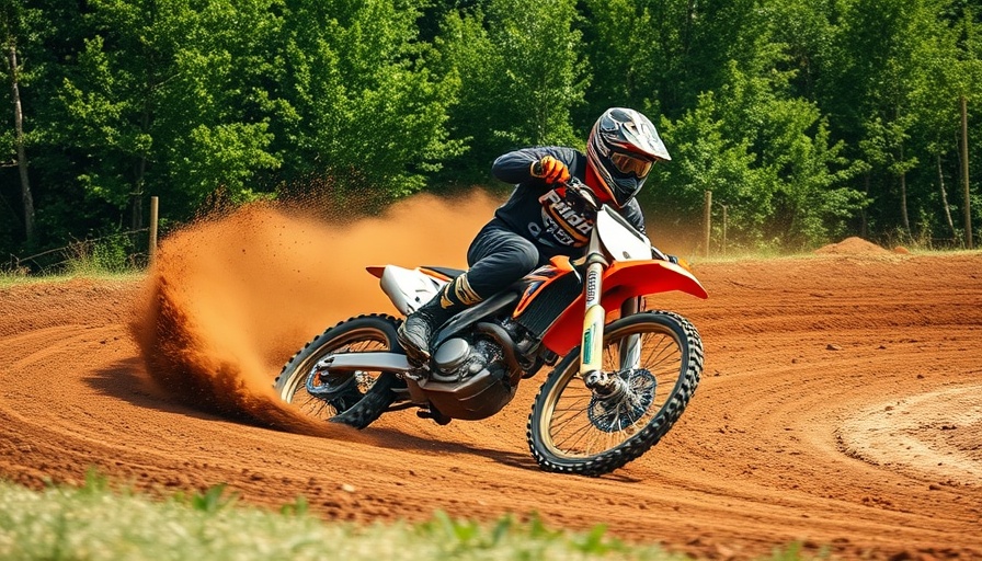 2026 Yamaha YZ450F review image with motocross rider turning on dirt track.