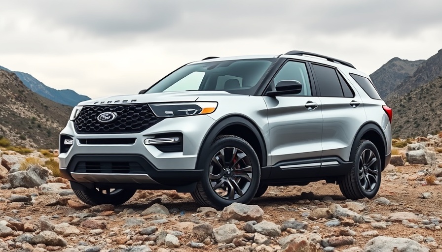 2026 Ford Explorer Tremor on rocky terrain