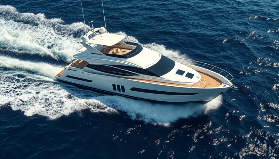 Sleek Aquila 46 Coupe yacht cruising through waves