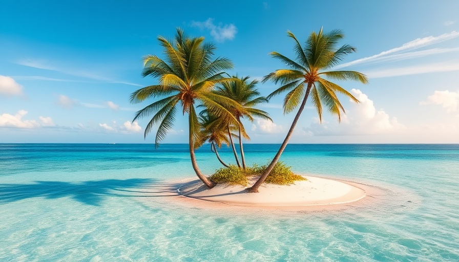 Idyllic tropical beach with turquoise waters and palm trees, showcasing the most beautiful beaches in the world.