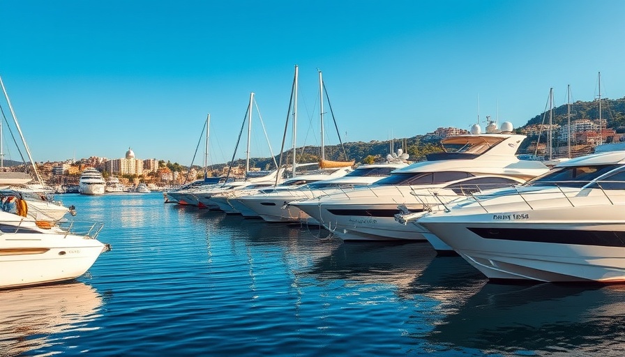 How to Sell a Boat: Luxury yachts docked at vibrant marina.
