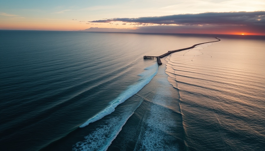 Stunning sunrise over Malibu beach with a scenic pier, Surfing Malibu Guide.