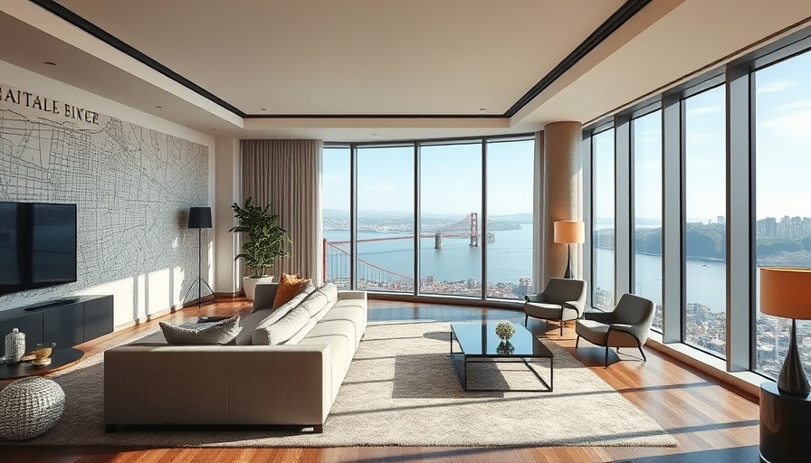 Luxury hotel room with city view in San Francisco.