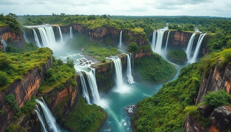 Breathtaking waterfalls in Africa with lush landscapes and diverse settings.