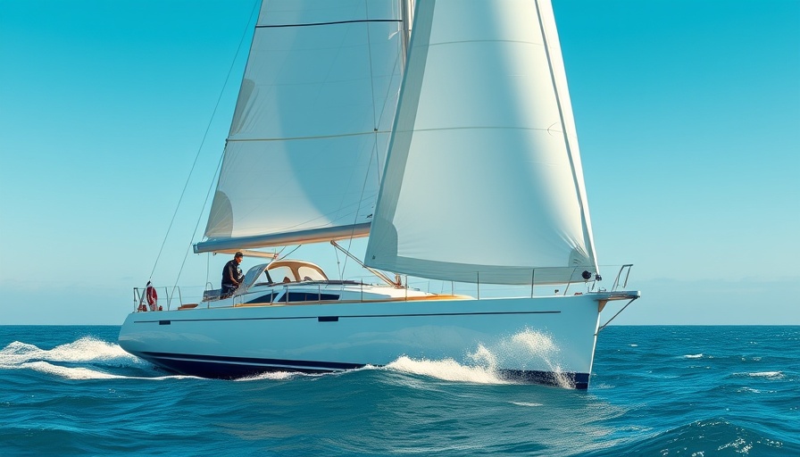 Mainsail trimming techniques on a dynamic sailboat in open water