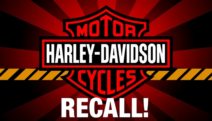 Harley-Davidson recall alert highlighting tire failure risk.