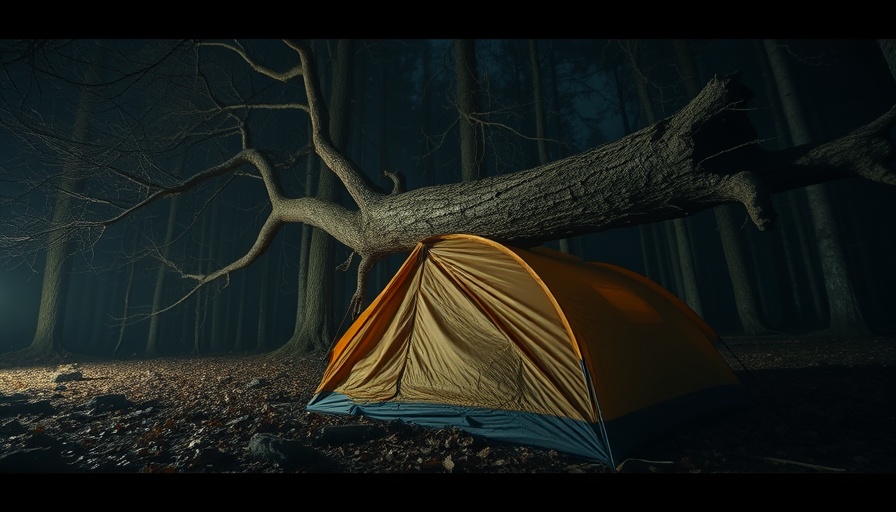 Algonquin storm camping safety tips in stormy weather.