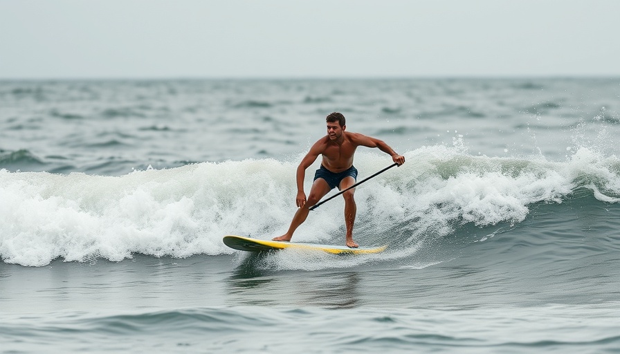 14 Year Old Saves Paddleboarder from sea waves with skill.