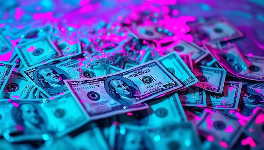 Bank Insider Debit Card PIN Theft concept with US dollars in water.