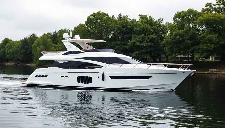 Neptunus 62 yacht for sale cruising on waterway.