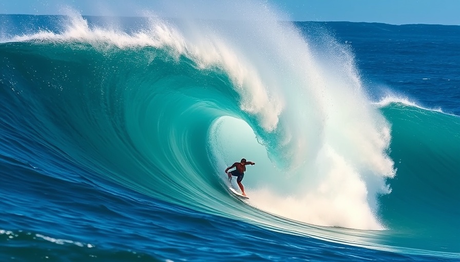 Shane Dorian riding a giant wave, life-saving moment captured.