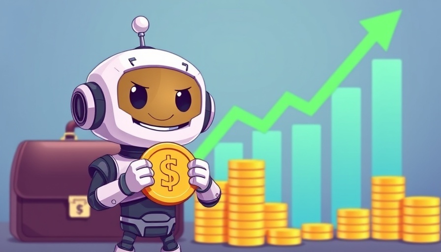 Intuit agentic AI mid-market efficiency illustration with robot and graph.