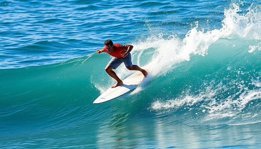 Surfer on Rick Weeks New 8’5 Sunova Ghost riding a wave in the ocean.