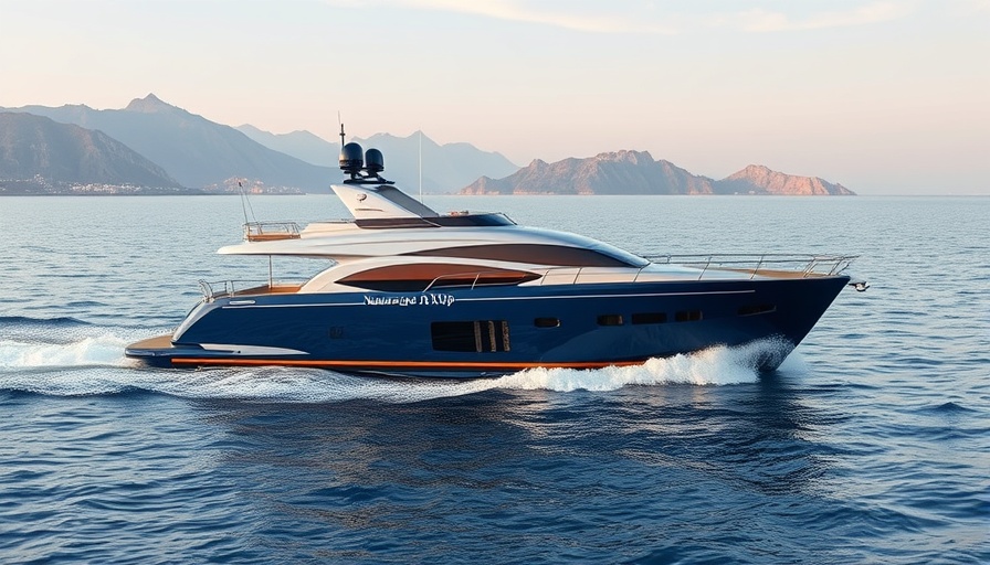 Numarine 40MXP Explorer luxury yacht on tranquil waters.