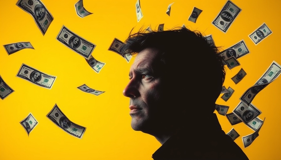 Conceptual art of a banking scam causing life savings loss.