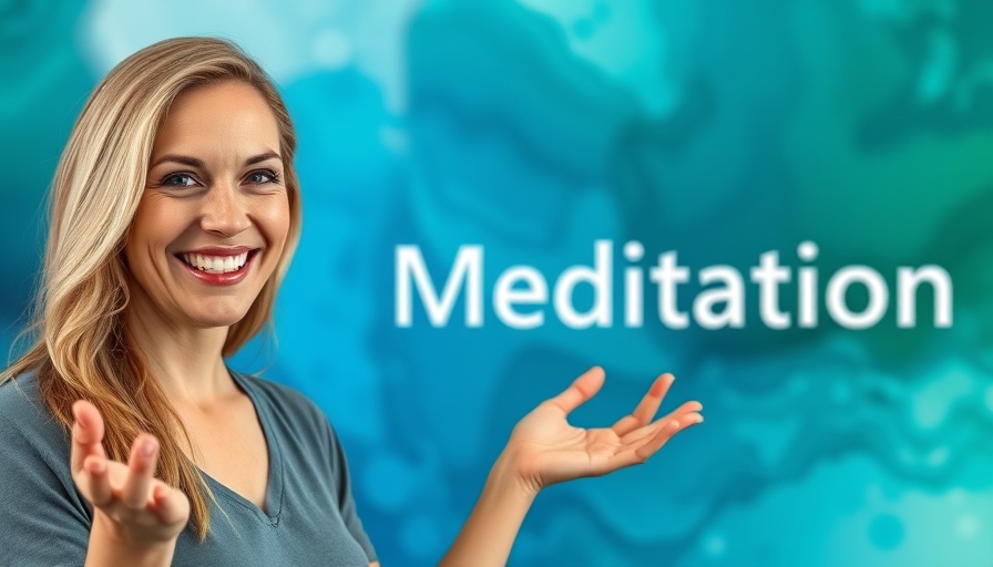 Smiling woman presenting a loving-kindness meditation session.