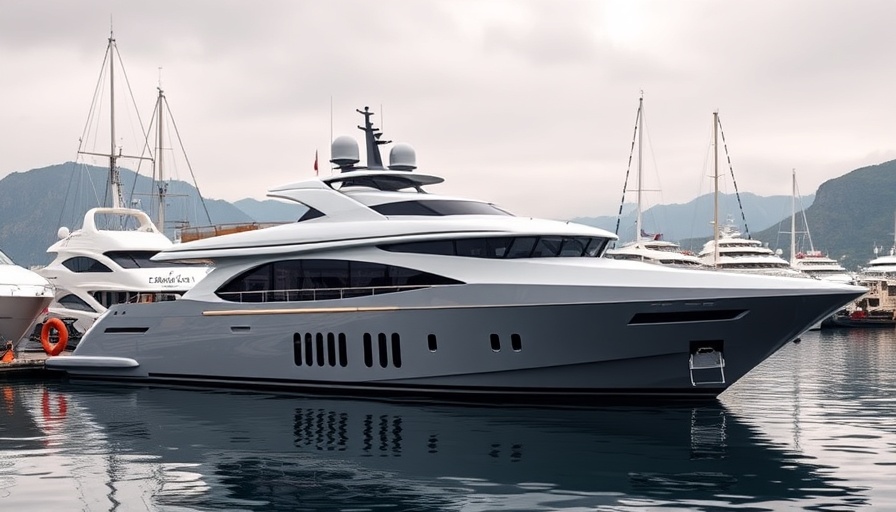 Tankoa 45-Meter T450 Singolare yacht at dock, surrounded by shipyard.