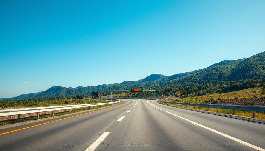 Sturgis Traffic Awareness: Sunny highway with restriction signs.