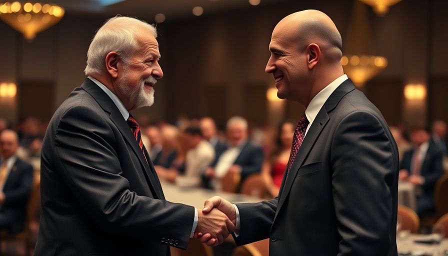 Award ceremony handshake, nutrition for autism context.