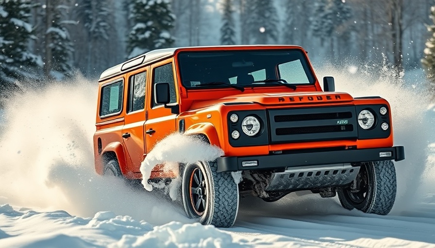 Ultimate Diesel Land Rover Defender navigating snowy terrain