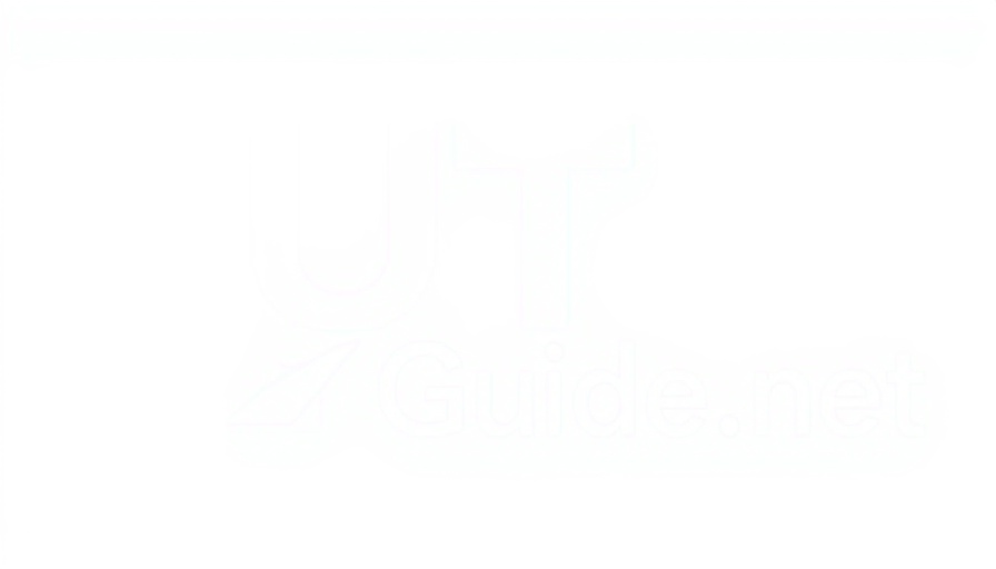 UTV Guide.net black and white text logo.