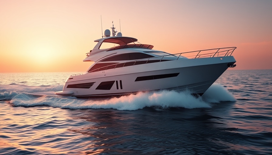Sunseeker Ocean 156 yacht gliding over open sea at sunset.