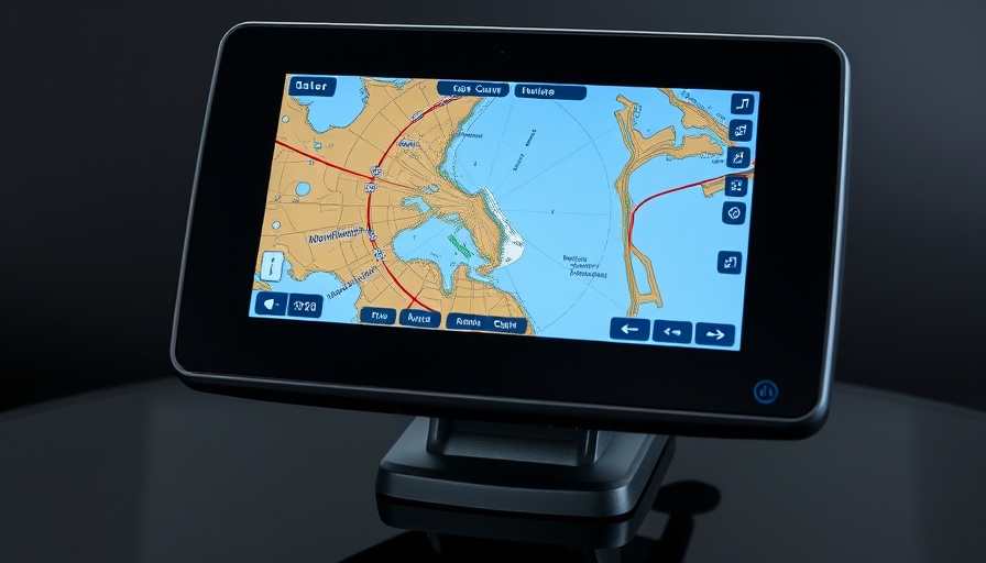 NSS 4 Multifunction Display showing detailed nautical map.