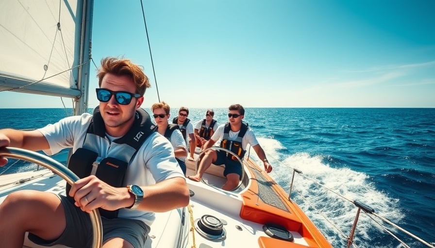 Energetic yacht racers in longest longitudinal yacht race.