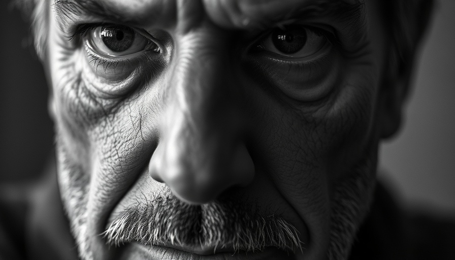Close-up of contemplative man's face related to xAI lawsuit.
