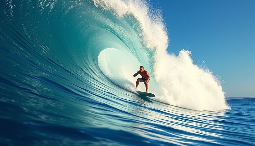 Big Wave SUP Surfing in Mexico, surfer riding a massive wave.
