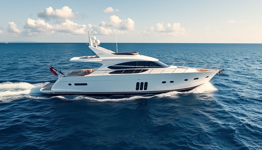 Luxurious white Absolute 60 Flybridge yacht cruising at sea on a sunny day.