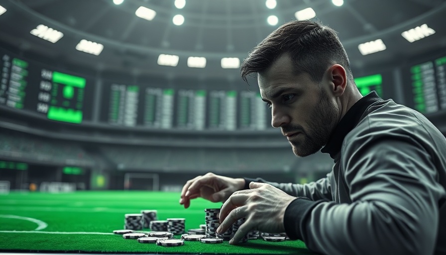 AI Gambling Agents concept art with virtual odds and poker chips