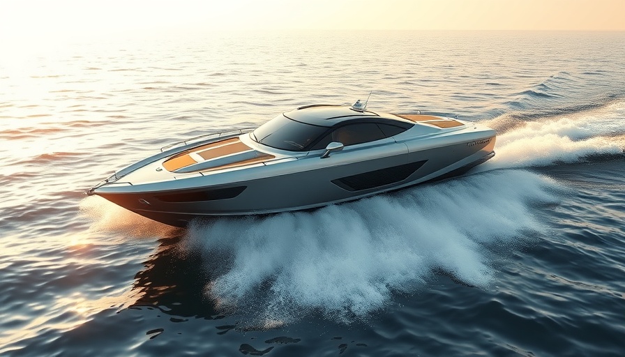 Technohull Alpha 40 speedboat cruising on clear water.