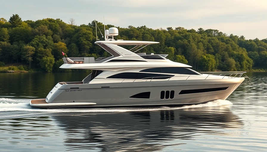 Modern Viking 92 Enclosed Bridge yacht cruising on water