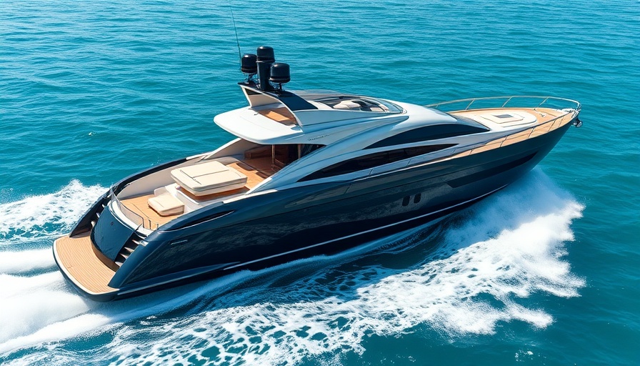 Tiara Yachts 56 LS speeding across vibrant teal waters.