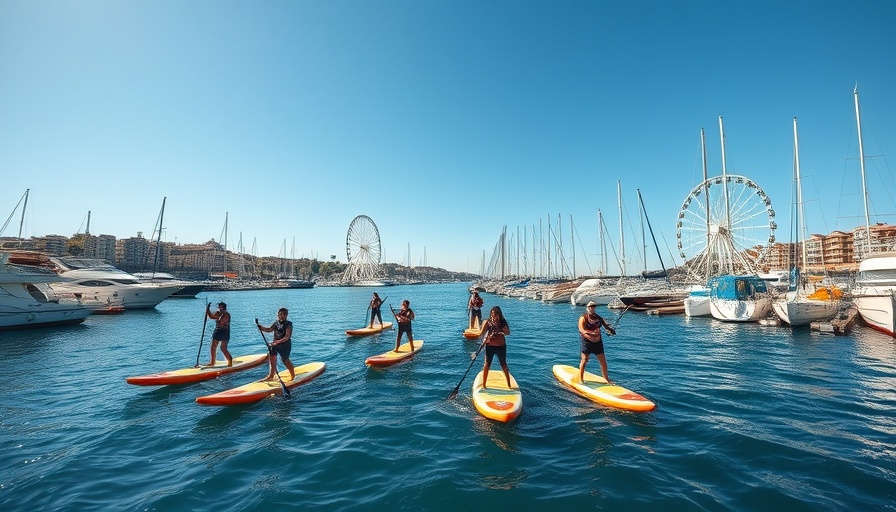 SUP Festival in Torquay 2025 features paddleboarders on a sunny day