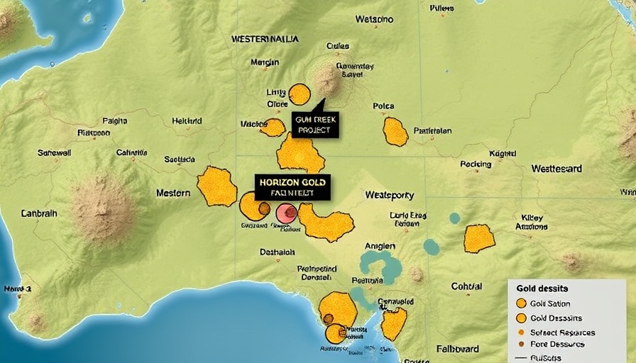 Horizon Gold $11 million raise - Western Australia gold mine map