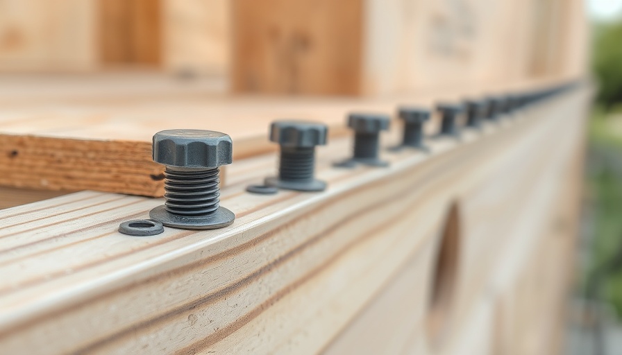 Plastic cap fasteners on WRB during construction.