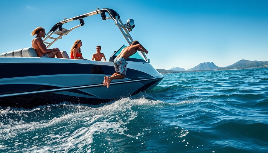 Gen Z boating trends: friends enjoying a lively day on a modern boat under a bright sky.