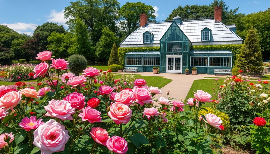 Vibrant flower garden and sustainable home design, lush blooms.