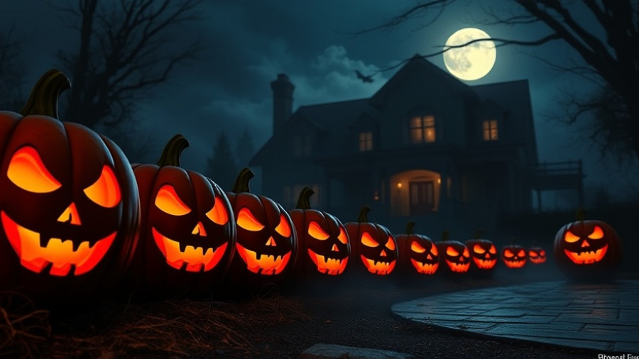 Eerie pumpkins at Halloween events in Cary.