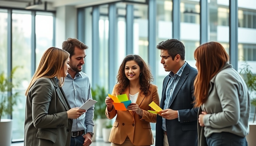Team strategizing New Year sales tactics in a modern office