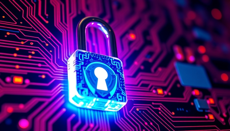 Digital padlock on circuit board representing AI-specific risks.