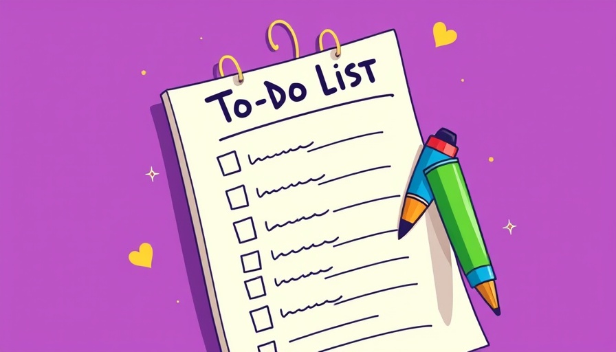 Colorful to-do list illustration with pen on a purple background highlighting best to-do list apps 2025.